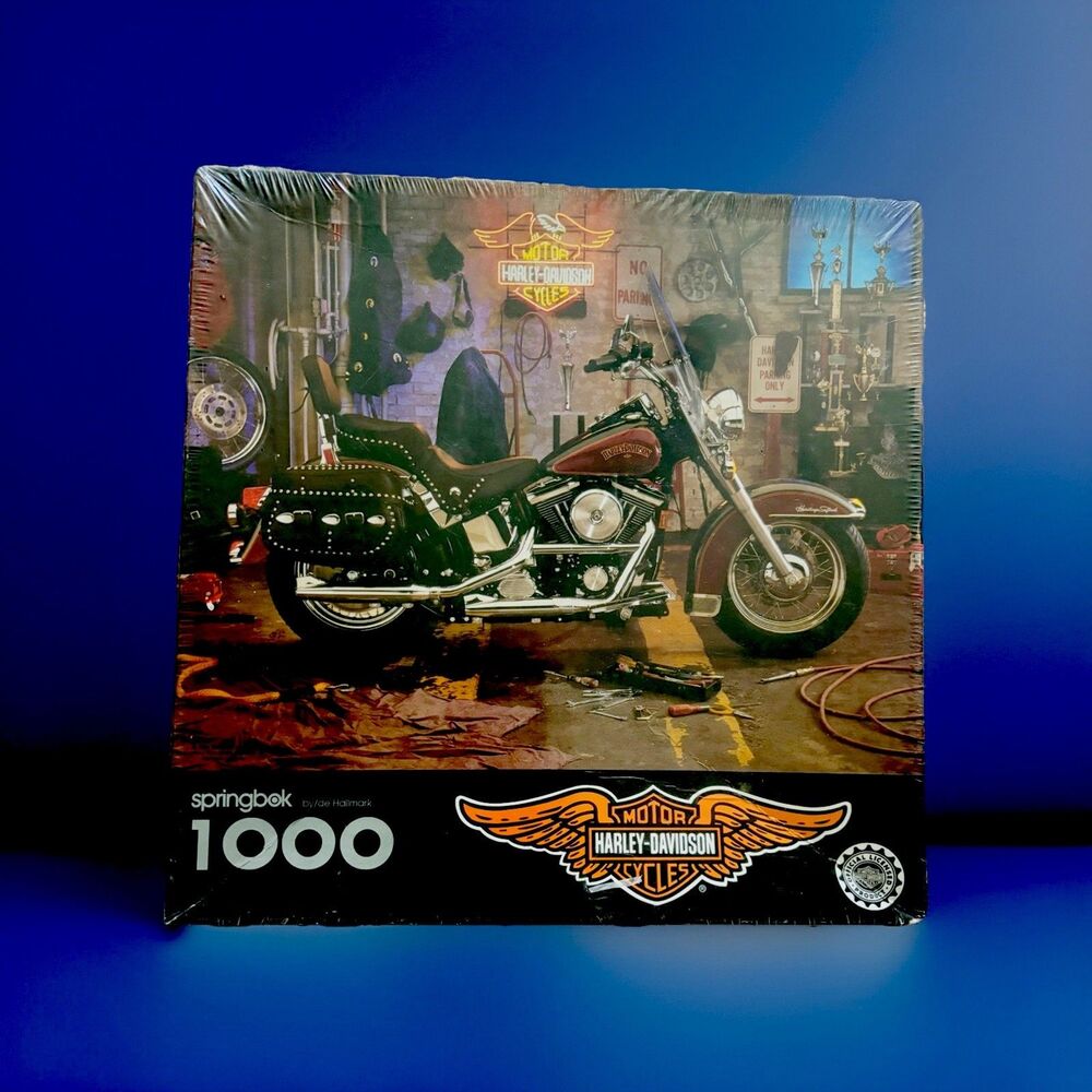 Sealed Springbok Harley-Davidson Heritage Softail 1000 Piece Puzzle Hallmark